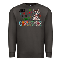 Smoke just a girl who loves christmas Premium Sweatshirt - CowhideDigitalArt