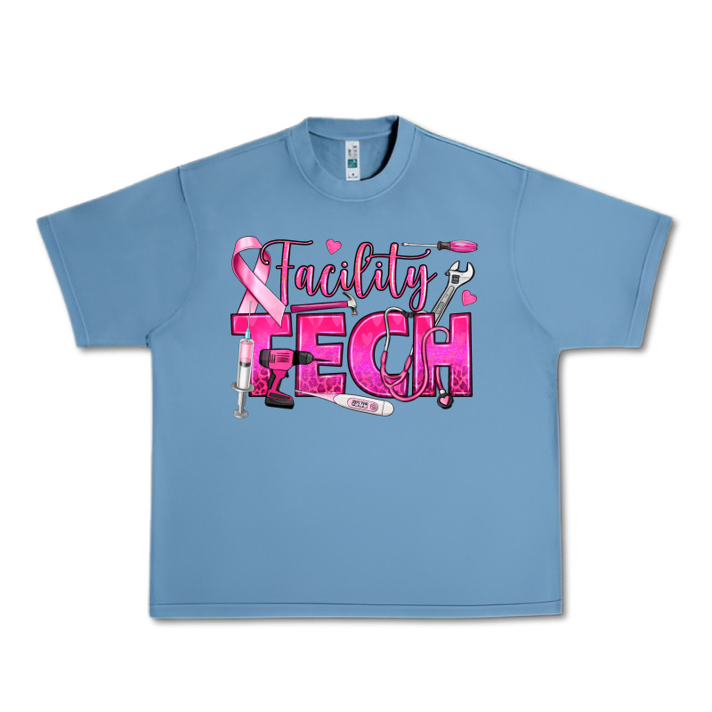Breast Cancer Facility Tech Urban Heavy Tee by texasbilliewilder | Teevron