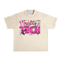 Sandshell Breast Cancer Facility Tech Urban Heavy Tee - texasbilliewilder