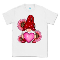 White valentine's day with sunflowers gnomes Classic Tee - RanaPortraitStore