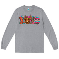 Xoxo Valentine's Day Highland Cow Long Sleeve Tee | Teevron