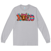 Moon Dust xoxo valentine's day highland cow Long Sleeve Tee - Jasminsmagicworld