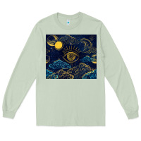 Matcha evil eye moon Long Sleeve Tee - TumblerDesignByShophia