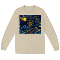 Mushroom evil eye moon Long Sleeve Tee - TumblerDesignByShophia