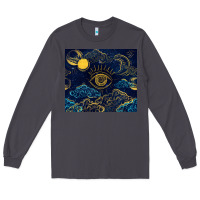 Smoke evil eye moon Long Sleeve Tee - TumblerDesignByShophia