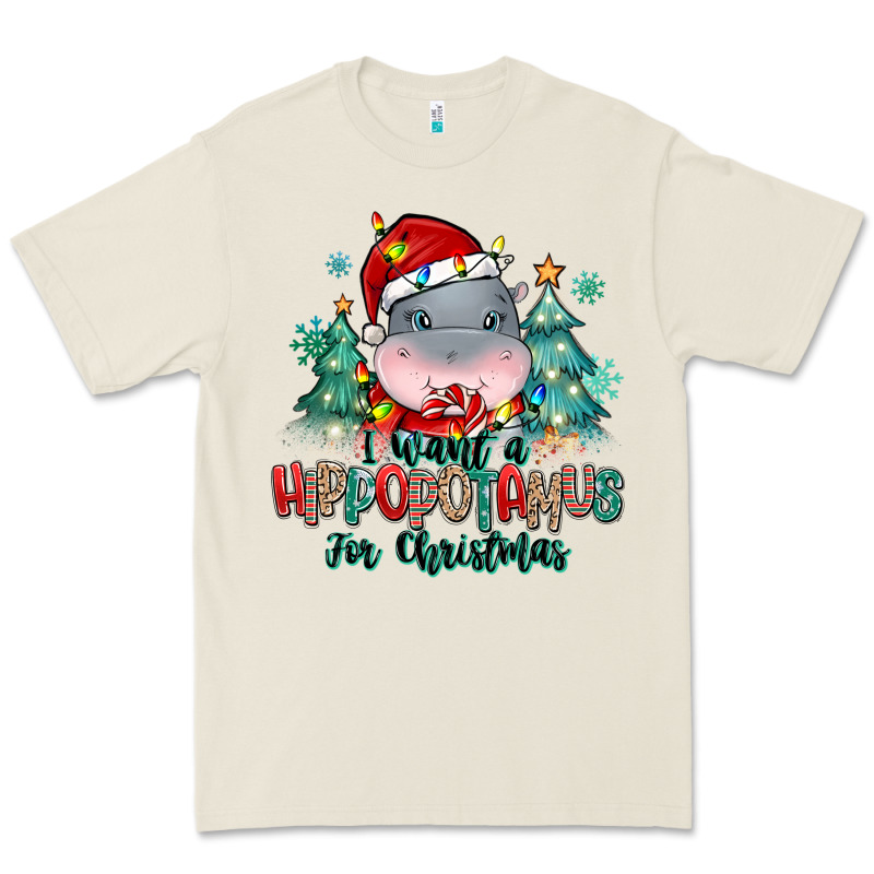 I Want A Hippopotamus For Christmas Premium Tee by MaliasSmallBusiness | Teevron
