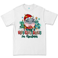 White i want a hippopotamus for christmas Premium Tee - MaliasSmallBusiness