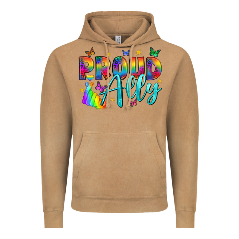Proud Ally Vintage Hoodie by NancyCooperArtShop | Teevron