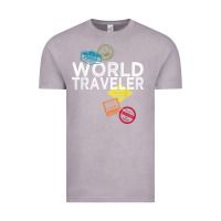 Vintage Zinc world traveler passport stamp gift shirt for men and women t shirt Vintage Tee - trangStudio