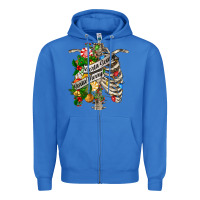True Royal sorta merry sorta scary chest Zipper Hoodie - FaDigitalArtStudio