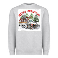 Heather Grey merry chrıstmas Heavyweight Sweatshirt - FaDigitalArtStudio