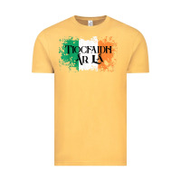 Vintage Mustard Tiocfaidh Ar La Vintage Ireland Irish Flag Gifts For Men Vintage Tee - trangStudio