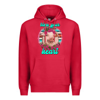 Cardinal bless your heart pig Premium Hoodie - RanaPortraitStore