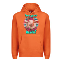 Carrot bless your heart pig Premium Hoodie - RanaPortraitStore