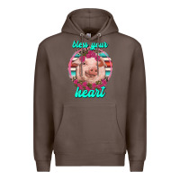 Coffee bless your heart pig Premium Hoodie - RanaPortraitStore