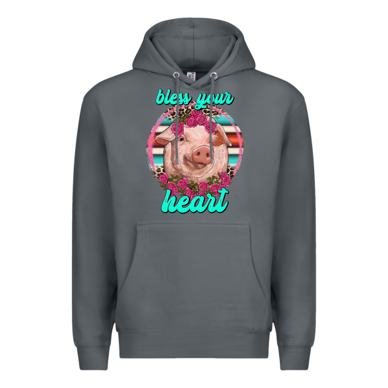 Bless Your Heart Pig Premium Hoodie by RanaPortraitStore | Teevron