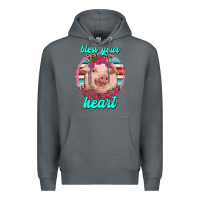 Rock bless your heart pig Premium Hoodie - RanaPortraitStore