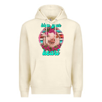 Sandshell bless your heart pig Premium Hoodie - RanaPortraitStore