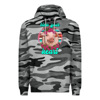 Slate Camo bless your heart pig Premium Hoodie - RanaPortraitStore