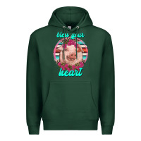 Sports Green bless your heart pig Premium Hoodie - RanaPortraitStore