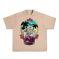 Burro summer skeleton cocktail Urban Heavy Tee - NancyCooperArtShop
