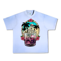 Grape Ice summer skeleton cocktail Urban Heavy Tee - NancyCooperArtShop