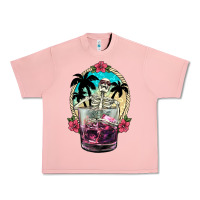 Salmon summer skeleton cocktail Urban Heavy Tee - NancyCooperArtShop