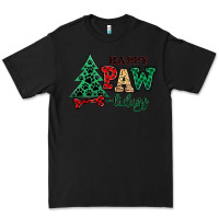 Black happy pawlidays christmas pets Premium Tee - MaliasSmallBusiness