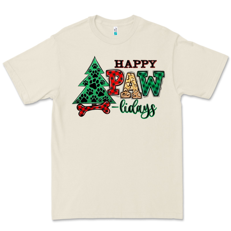 Happy Pawlidays Christmas Pets Premium Tee by MaliasSmallBusiness | Teevron