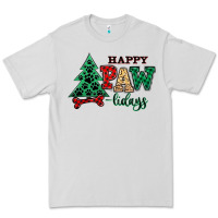 Dove Grey happy pawlidays christmas pets Premium Tee - MaliasSmallBusiness