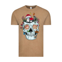 Vintage Coffee halloween skull collector mushrooms flowers and butterflies sweatshirt Vintage Tee - trangStudio