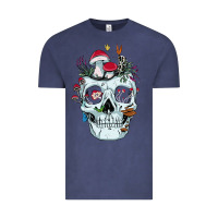 Vintage Denim halloween skull collector mushrooms flowers and butterflies sweatshirt Vintage Tee - trangStudio