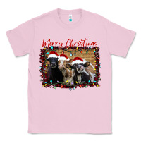 Bubblegum Pink Merry Christmas Cows Classic Tee - Bettercallsaul
