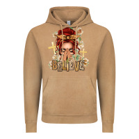 Vintage Camel Red Hair Believe Praying Caucasian Messy Bun Vintage Hoodie - texasbilliewilder