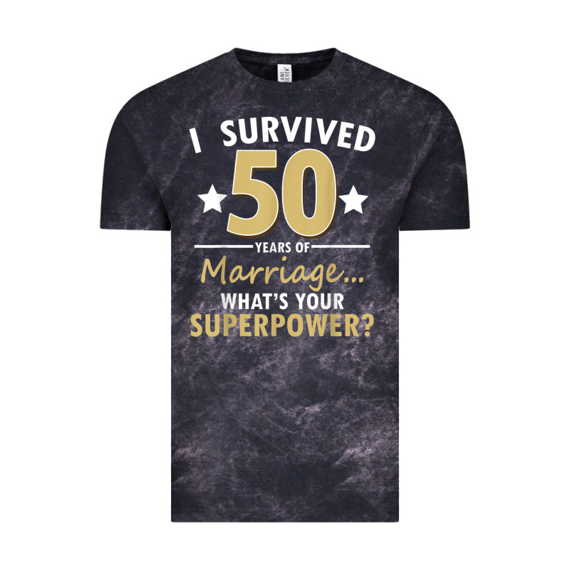 50 Years Of Marriage Superpower 50th Wedding Anniversary Vintage Tee by trangStudio | Teevron