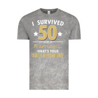 Cloud Rock 50 years of marriage superpower 50th wedding anniversary Vintage Tee - trangStudio