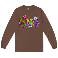 Chestnut Mardi Gras CNA Nurse Long Sleeve Tee - HowdyJamesFarm
