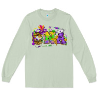Matcha Mardi Gras CNA Nurse Long Sleeve Tee - HowdyJamesFarm