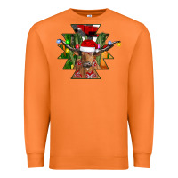 Carrot longhorn Aztec Christmas Premium Sweatshirt - CowhideDigitalArt
