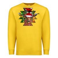 Lemon longhorn Aztec Christmas Premium Sweatshirt - CowhideDigitalArt