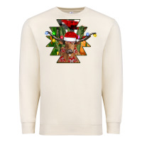 Sandshell longhorn Aztec Christmas Premium Sweatshirt - CowhideDigitalArt