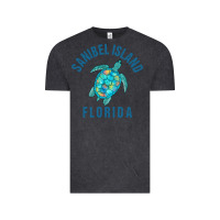 Vintage Black sanibel island beach design  sea turtle illustration gift pullover hoo Vintage Tee - trangStudio