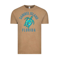Vintage Coffee sanibel island beach design  sea turtle illustration gift pullover hoo Vintage Tee - trangStudio