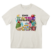 Cream teaching is my cardio Heavy Core Tee - NancyCooperArtShop