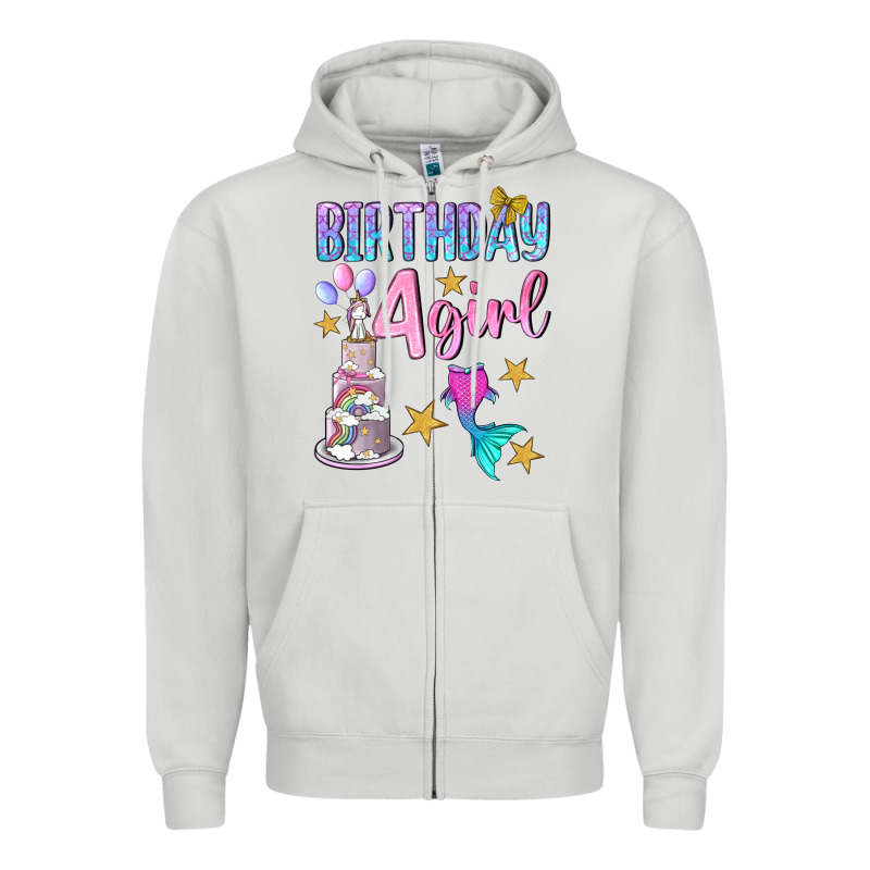 Birthday Girl 4 Zipper Hoodie by BundleAndBundleShop | Teevron