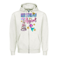 Oatmeal Heather birthday girl 4 Zipper Hoodie - BundleAndBundleShop