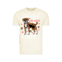 Vintage Arctic Kids Boxer Dog Just A Girl Who Loves Boxers Gift Vintage Tee - trangStudio