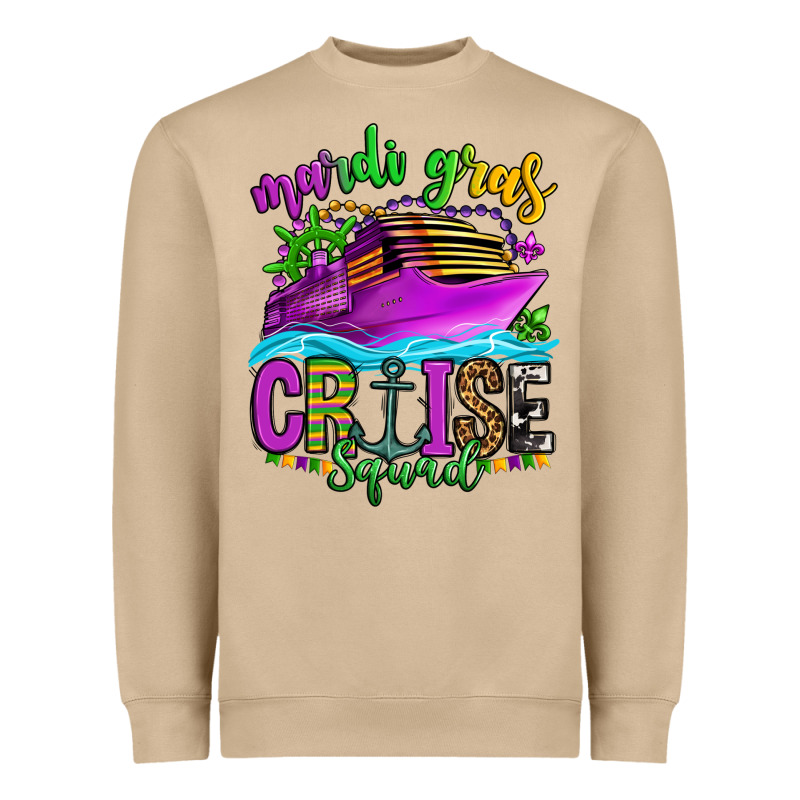 Mardi Gras Cruise Squad Heavyweight Sweatshirt by OliviaCreatesArt | Teevron