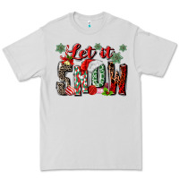 Dove Grey let it snow Premium Tee - MaliasSmallBusiness