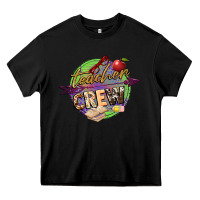 Black teacher crew Heavy Core Tee - NancyCooperArtShop